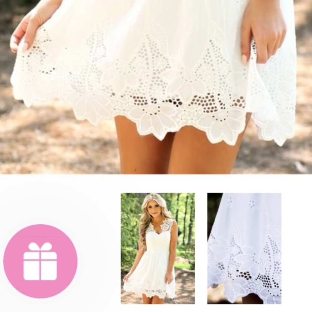 Southern Fried Chics Chapel White Dress - Picture 3 of 3